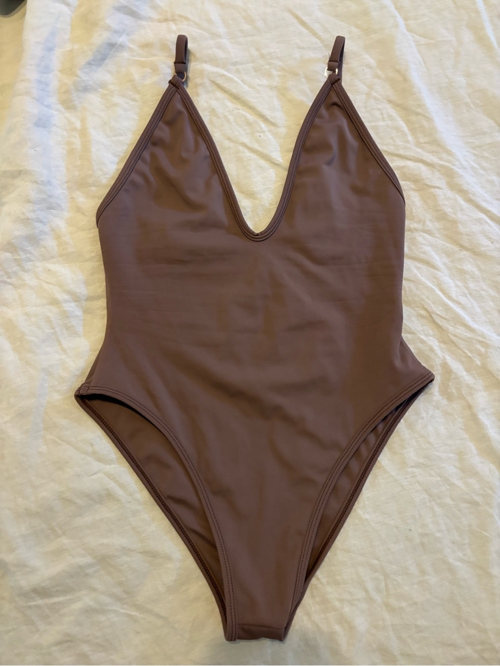 Gooseberry One Piece Swimsuit in Cacao Classic V-Neck